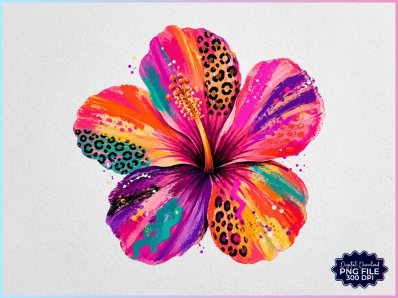 Download Colorful Hibiscus Flower Tropical PNG - Flower Collection