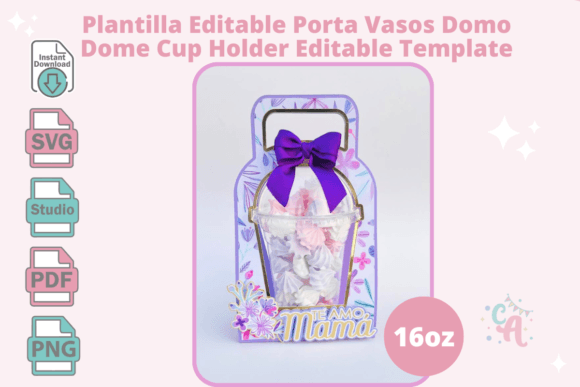 Download Dome Cup Holder Template 16oz - Old Collection
