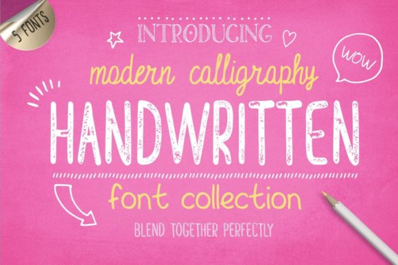 Download Handwritten Font Collection - Handwritten Collection