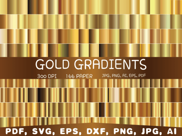 Download Gold Gradient Digital Paper, Background - Old Collection