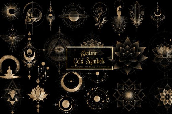 Download Esoteric Gold Symbols - Old Collection