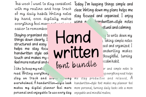 Download Handwritten Font Bundle - Handwritten Collection