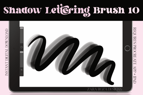 Download Procreate Shadow Lettering Brush 10 - Premium Resources
