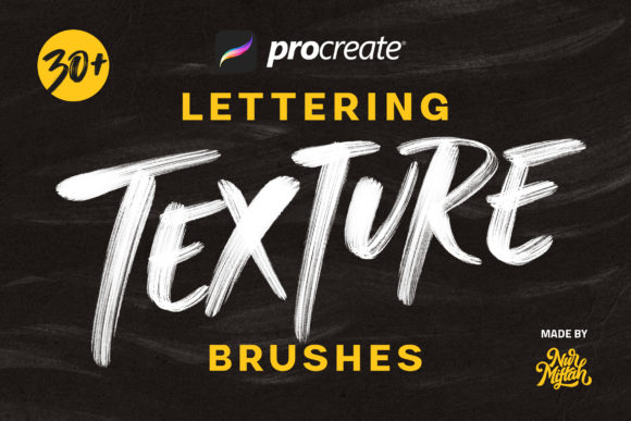 Download Procreate Lettering Texture Brushes - Premium Bundle